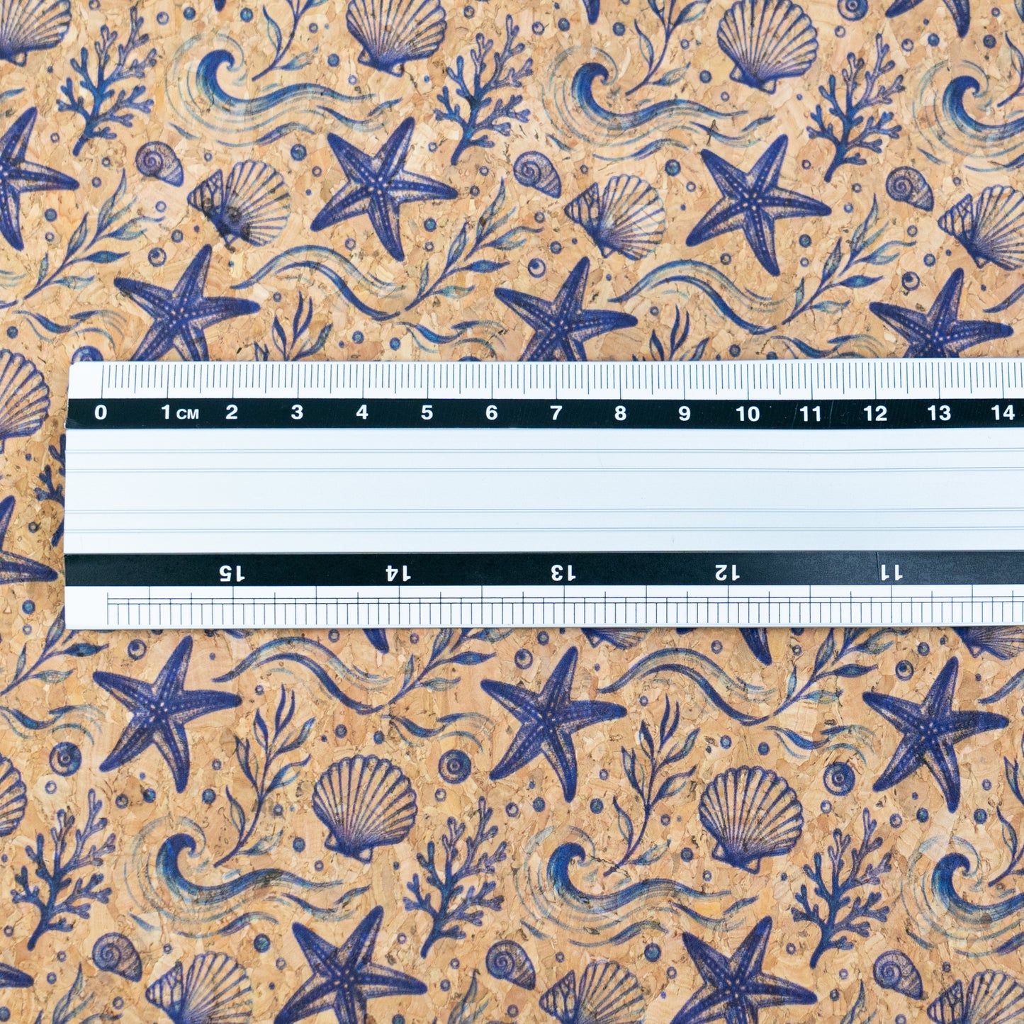 Summer Collection - Seashell & Starfish Cork Fabric COF-29