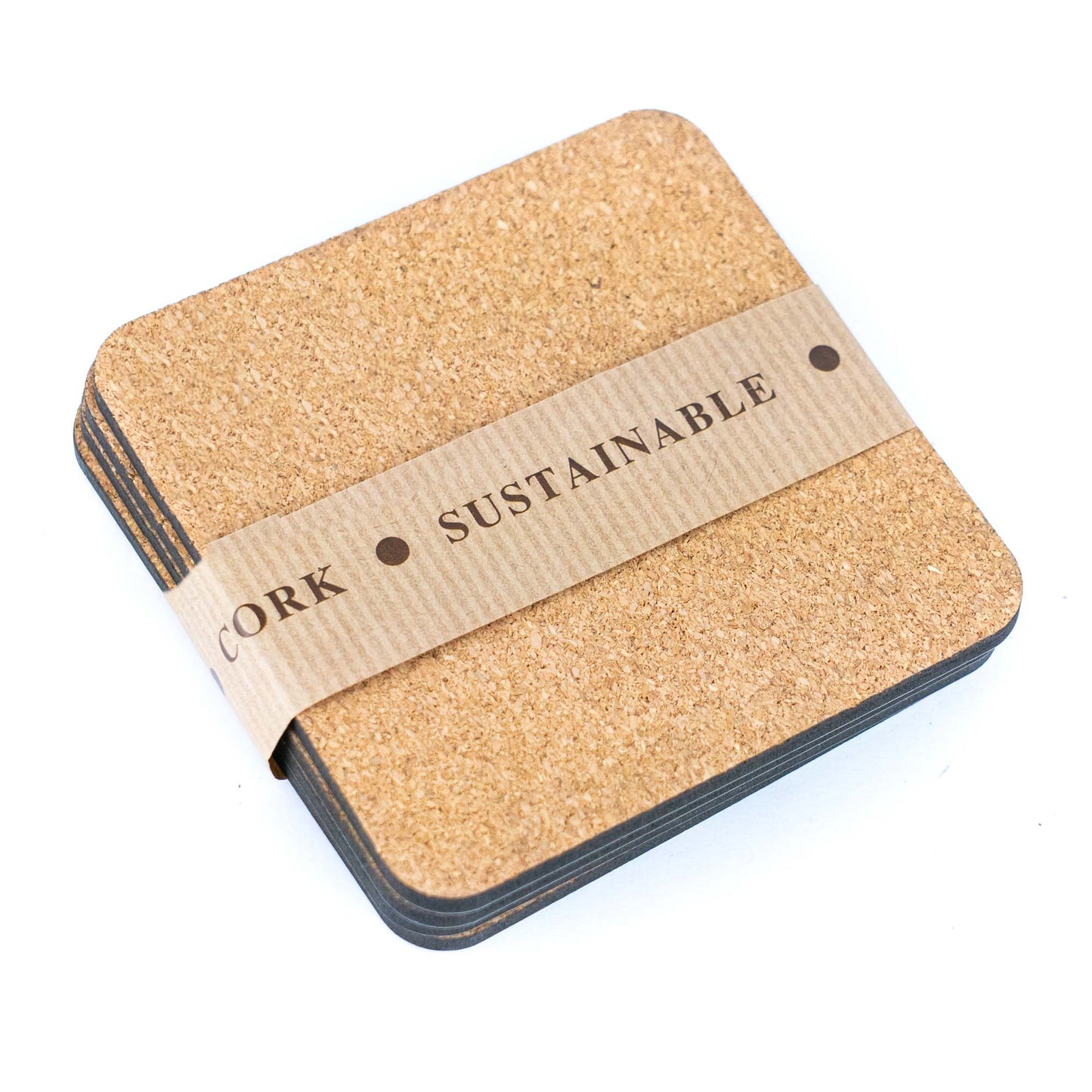 NEW STYLE  Coaster for drinks on Cork Base L-1123 pack of 4