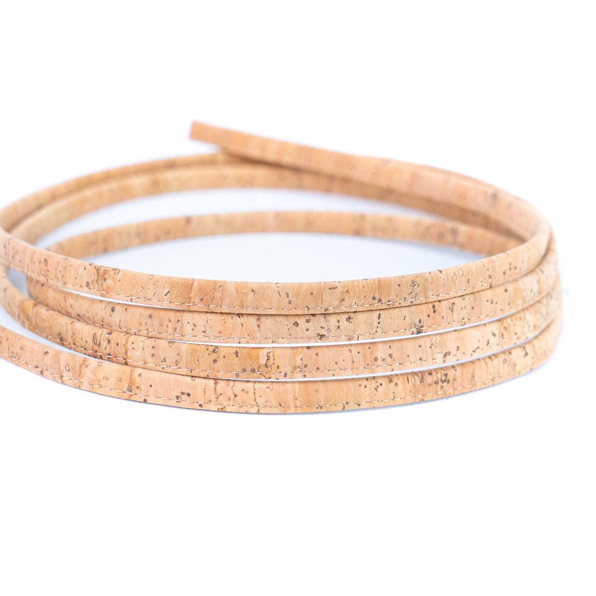 8mm Natural Flat Cork Cord for Small Crossbody Bag Straps & DIY Crafts (10 Meters)
