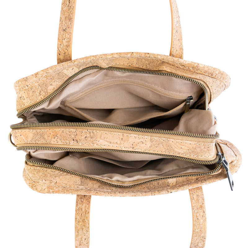Cork Handbag – Floral & Mosaic Design, Eco-Friendly Elegance BAGD-342