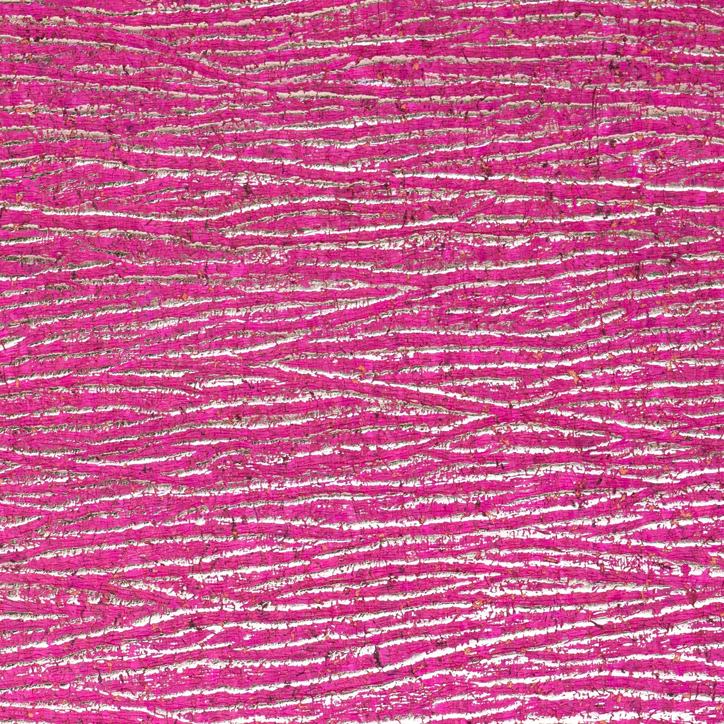 Embossed Fuchsia Pink Cork Fabric – Metallic Textured COF-698