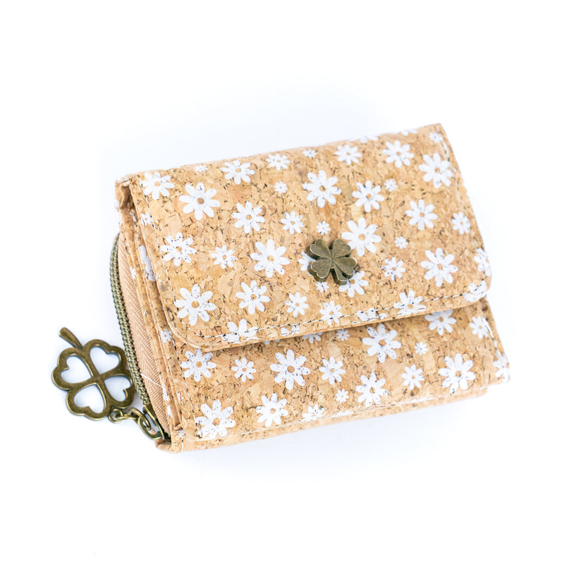 Compact Cork Wallet with Coin Pocket and Card Slots BAGD-285-MIX-8（8units）