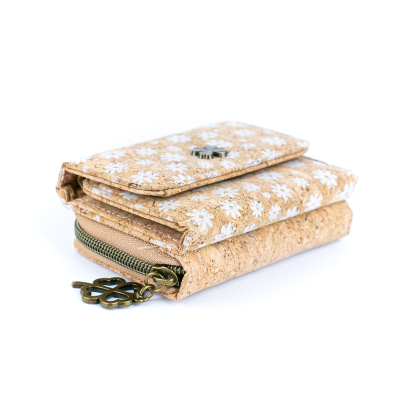 Compact Cork Wallet with Coin Pocket and Card Slots BAGD-285-MIX-8（8units）