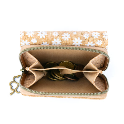 Compact Cork Wallet with Coin Pocket and Card Slots BAGD-285-MIX-8（8units）