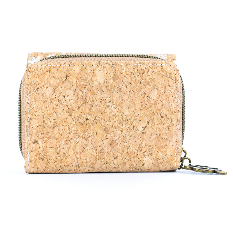 Compact Cork Wallet with Coin Pocket and Card Slots BAGD-285-MIX-8（8units）