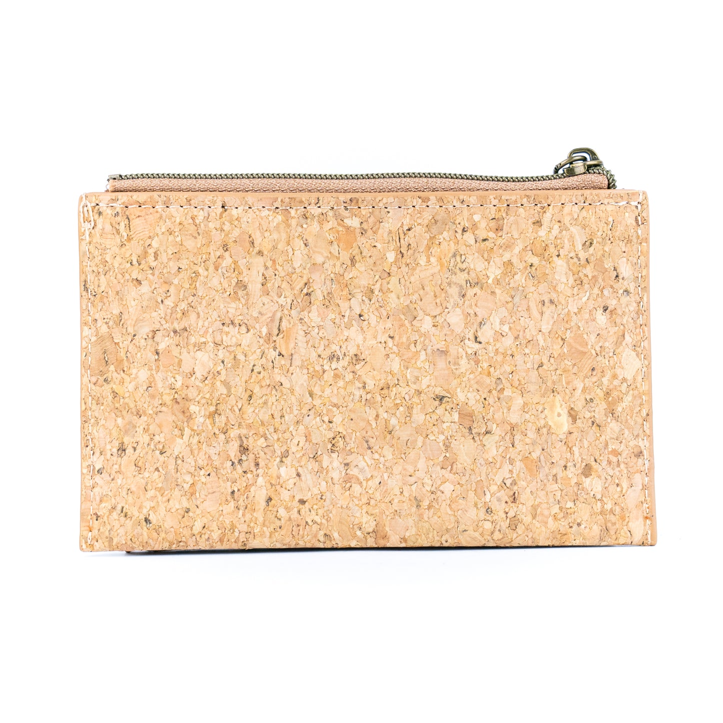 Colorful Floral Cork Wallet with Snap Closure and Coin Pocket BAGD-343A-MIX-8（8units）