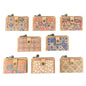 Colorful Floral Cork Wallet with Snap Closure and Coin Pocket BAGD-343A-MIX-8（8units）