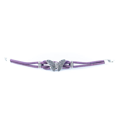 Butterfly Cork Bracelet – Handmade fashion ladies bracelet BR-496-MIX-5