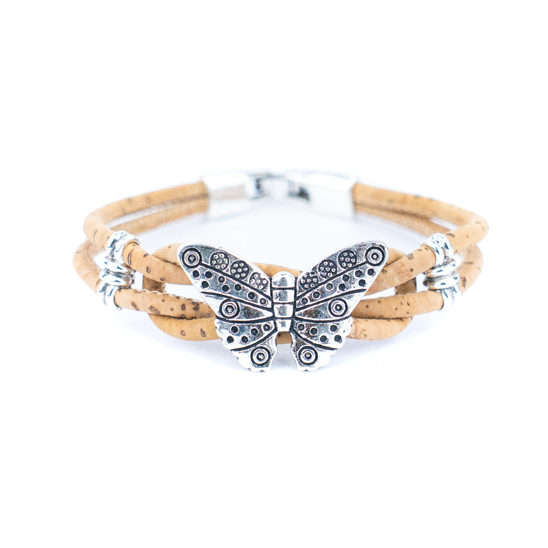 Butterfly Cork Bracelet – Handmade fashion ladies bracelet BR-496-MIX-5
