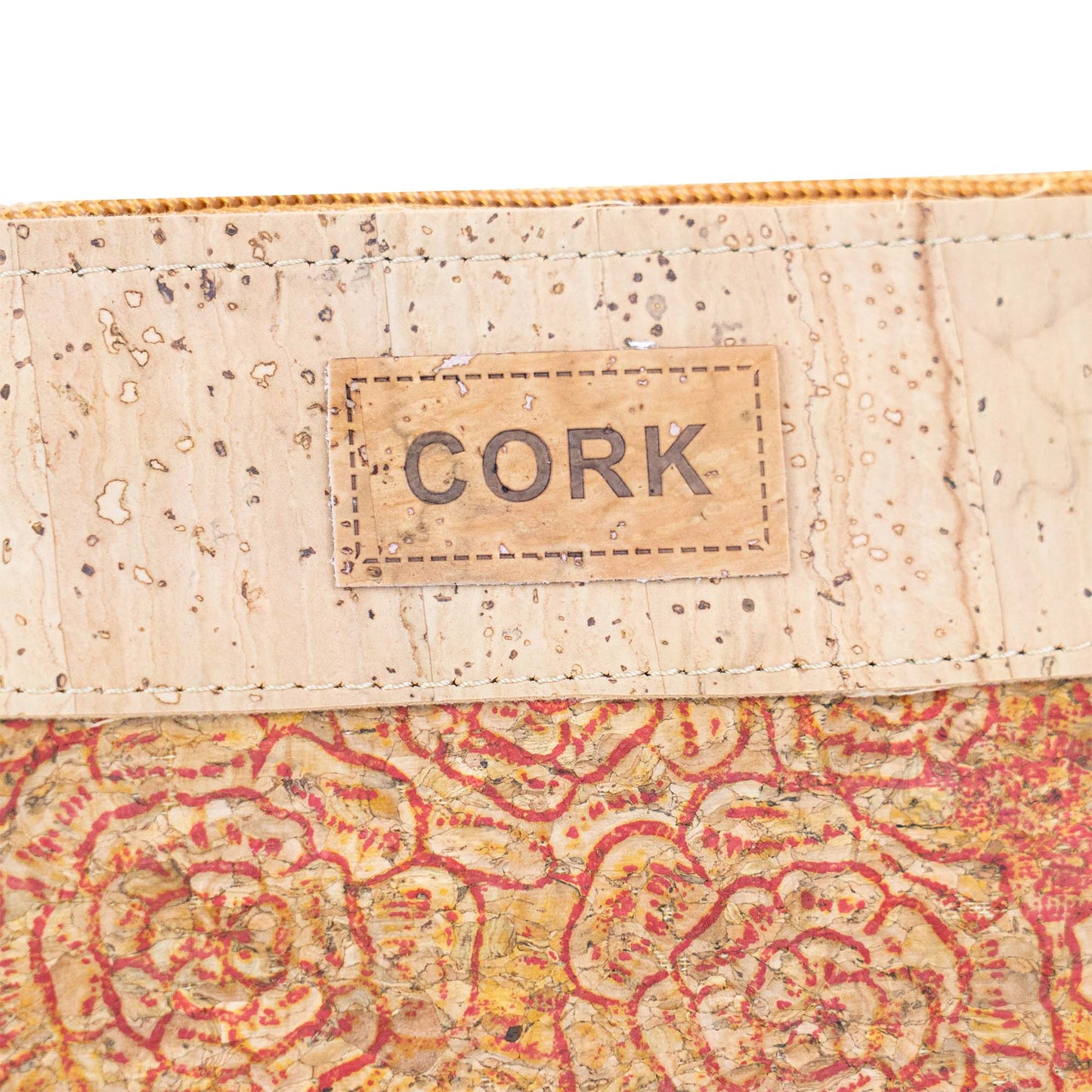 Premium Natural Cork Crossbody Bag with Colourful Front Panel BAGP-388