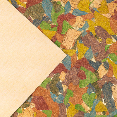 Colorful Mosaic Cork Fabric COF-621