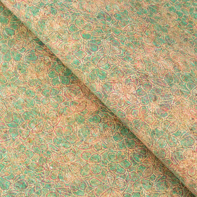 Embossed Butterfly & Floral Cork Fabric COF-639