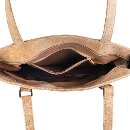 Premium Natural Cork Tote Handbag BAGP-385