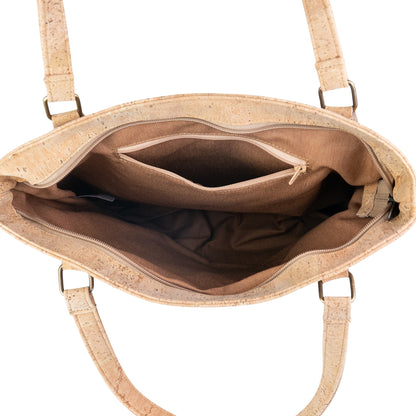 Premium Natural Cork Tall Tote Handbag BAGP-387