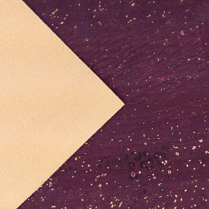 Plum Purple Natural Cork Fabric – 2026NEW GENERATION BACKING COF-810