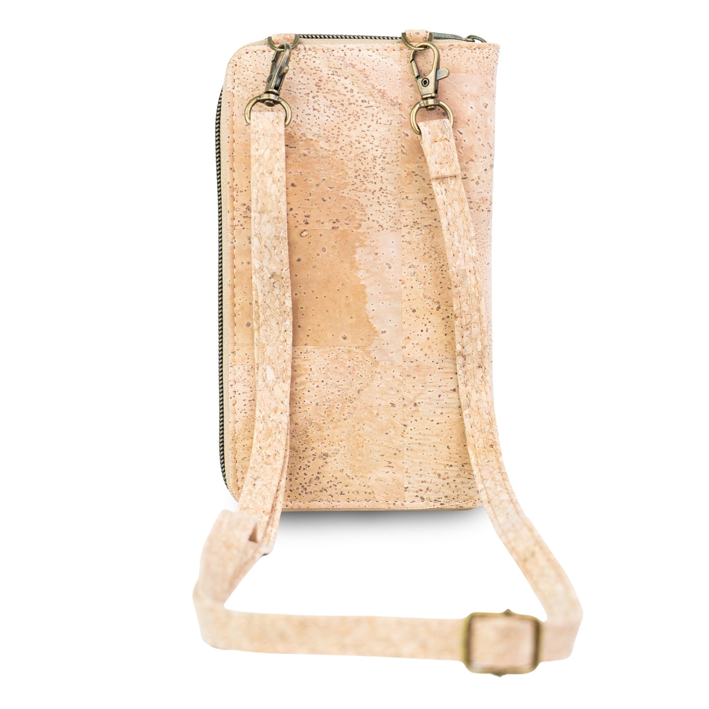 Natural Cork Phone Crossbody Wallet for Women – Floral Print Vegan Crossbody Purse BAGD-2403