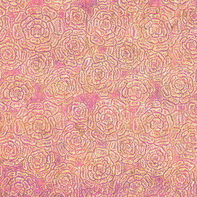 mbossed Cork Fabric – Pink Rose Floral Pattern COF-635