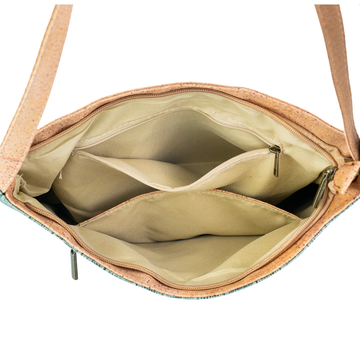 Natural Cork Textured Crossbody Bag for Women – Vegan Shoulder Handbag BAG-2406