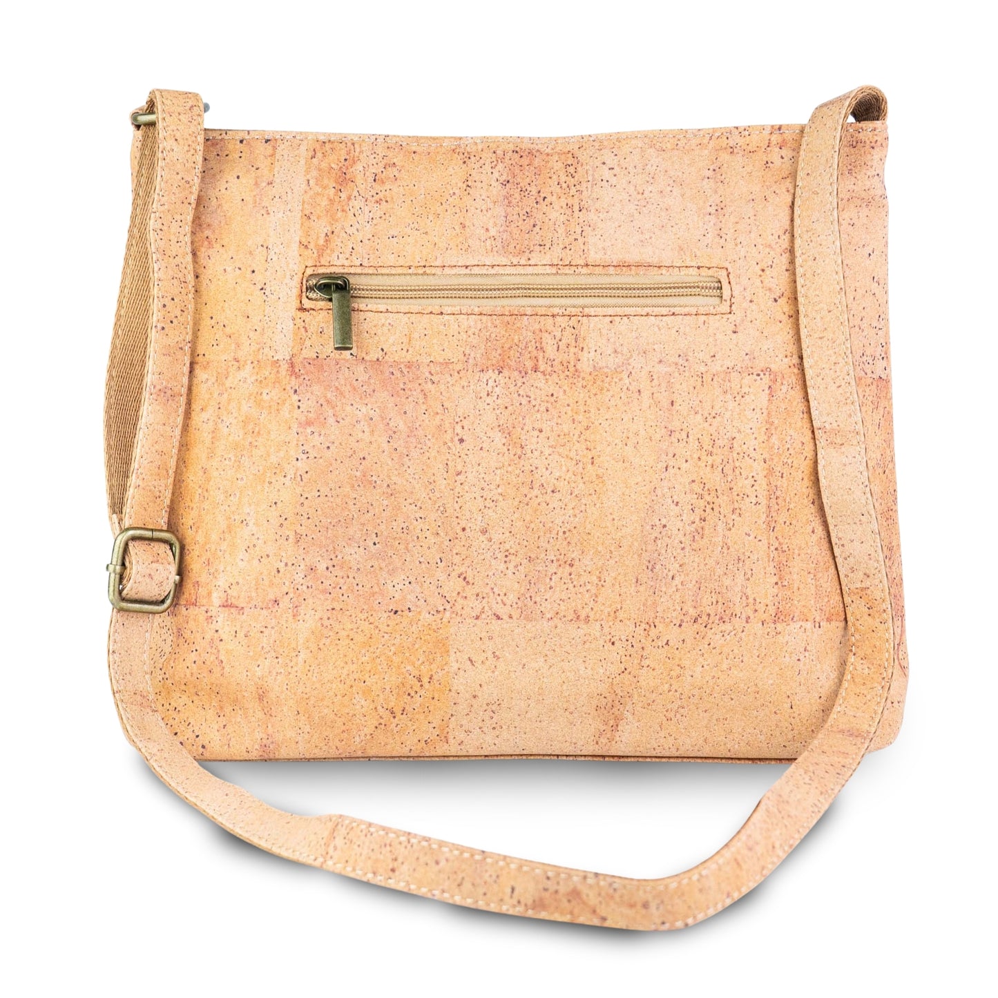 Natural Cork Textured Crossbody Bag for Women – Vegan Shoulder Handbag BAG-2406