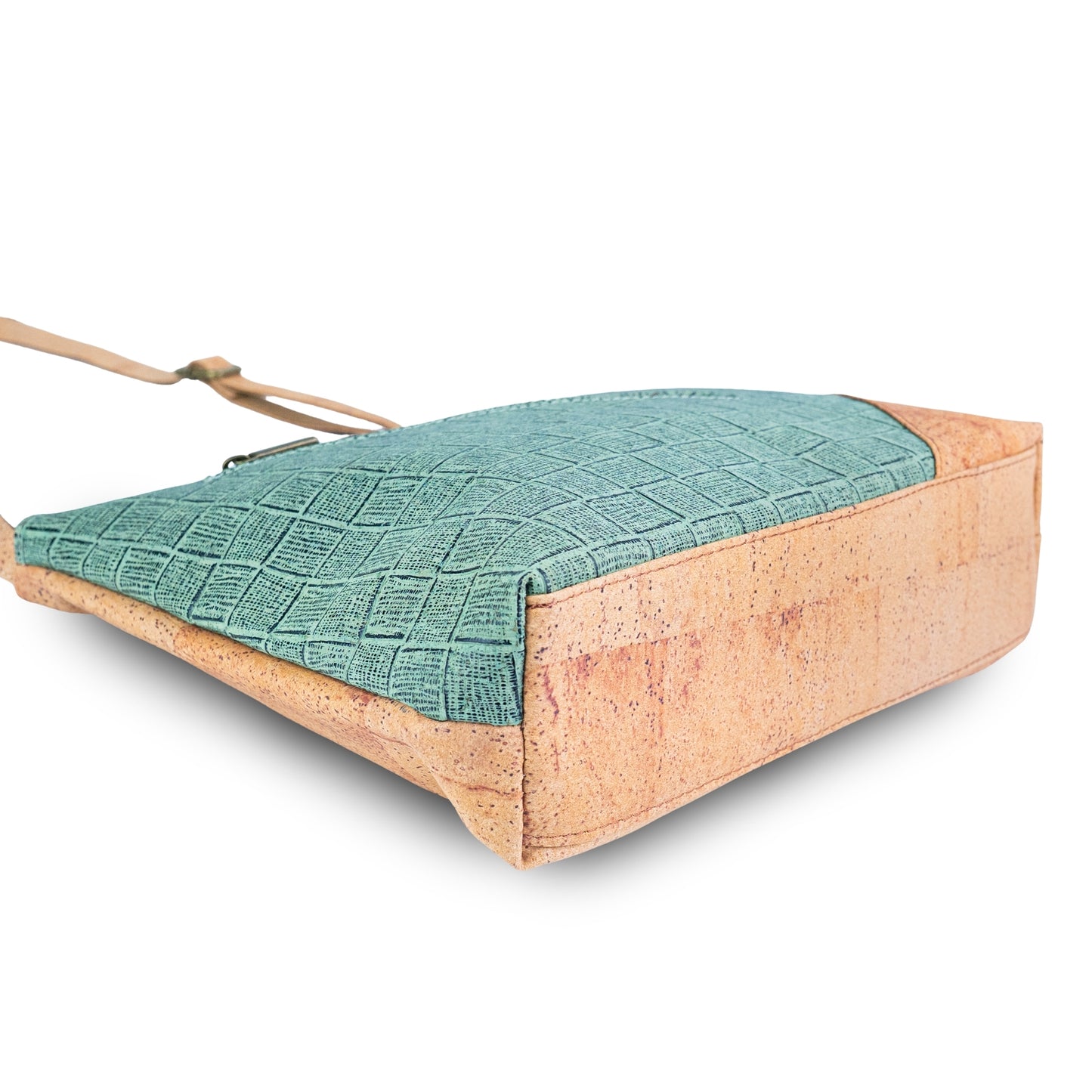 Natural Cork Textured Crossbody Bag for Women – Vegan Shoulder Handbag BAG-2406