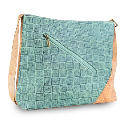Natural Cork Textured Crossbody Bag for Women – Vegan Shoulder Handbag BAG-2406