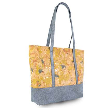 Cork & Washable Paper Tote Bag for Women — Cork Shoulder Bag