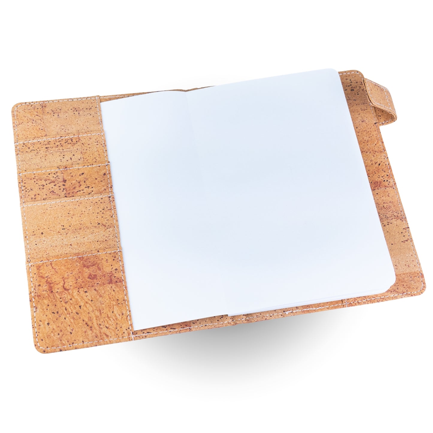 Natural Cork Notebook with Card Slots & Magnetic Closure – Vegan Journal L-1200