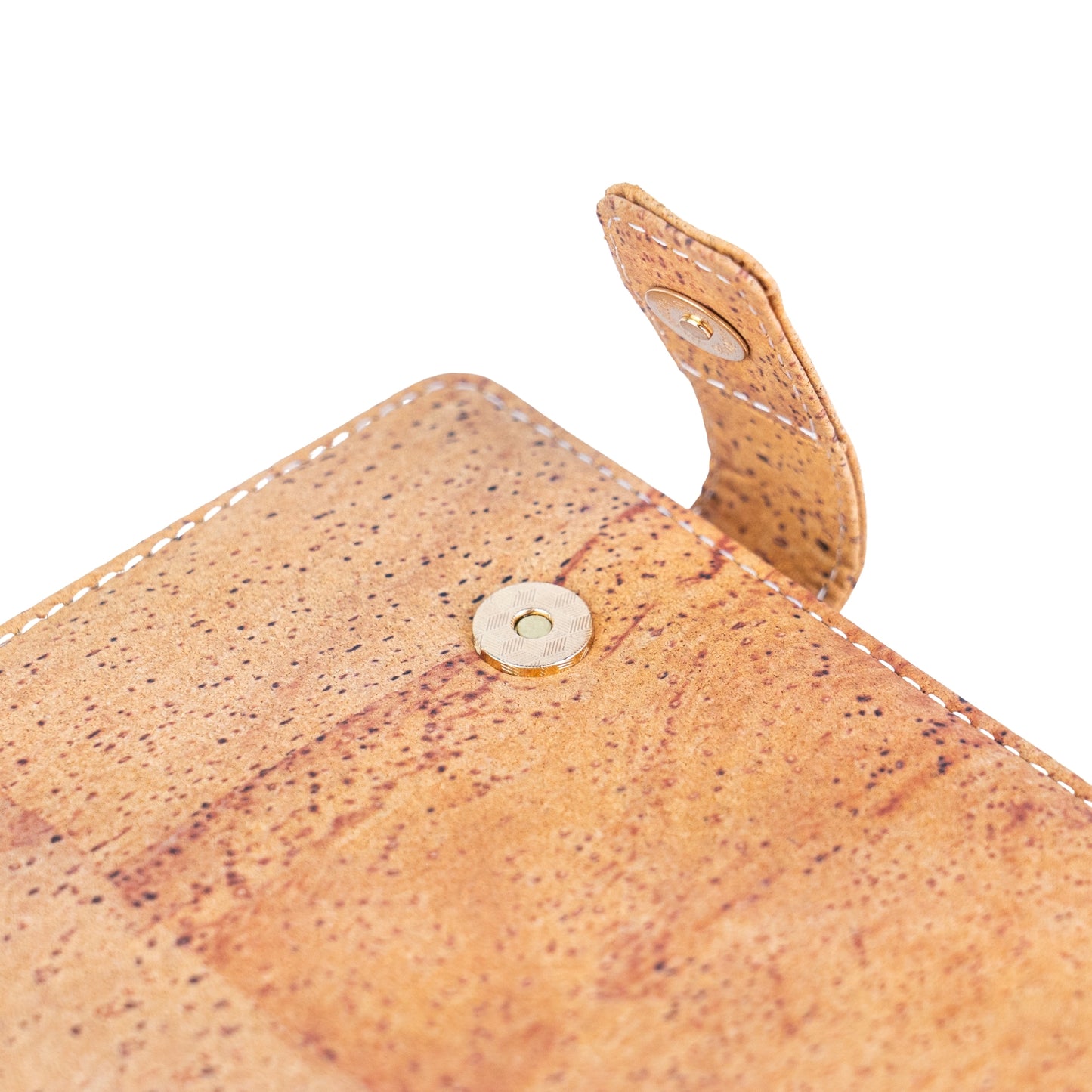 Natural Cork Notebook with Card Slots & Magnetic Closure – Vegan Journal L-1200