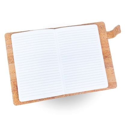 Natural Cork Notebook with Card Slots & Magnetic Closure – Vegan Journal L-1200