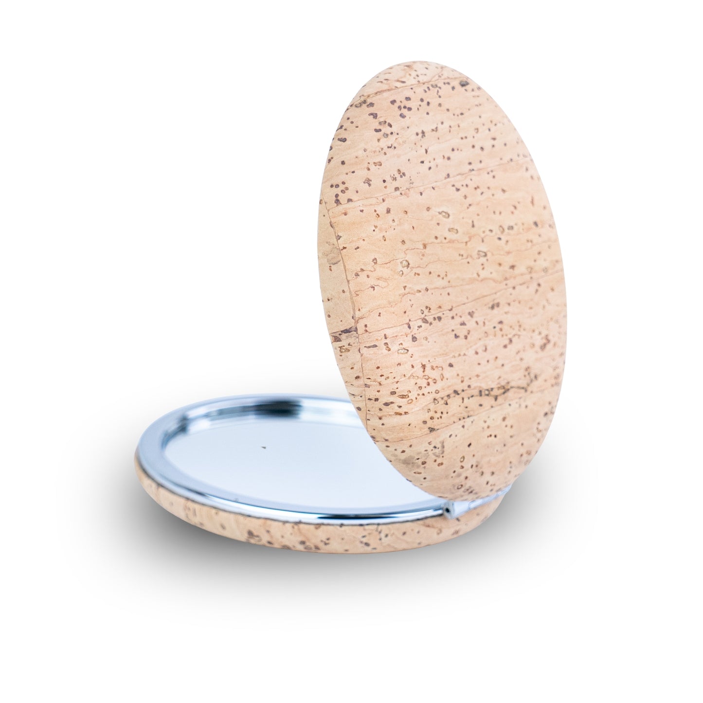 Oval Cork Compact Mirror – Double-Sided (12-Pack) L-1207-12
