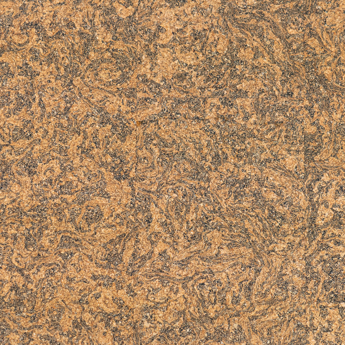 Brown Marble Natural Cork Fabric with PU Backing – COF-806