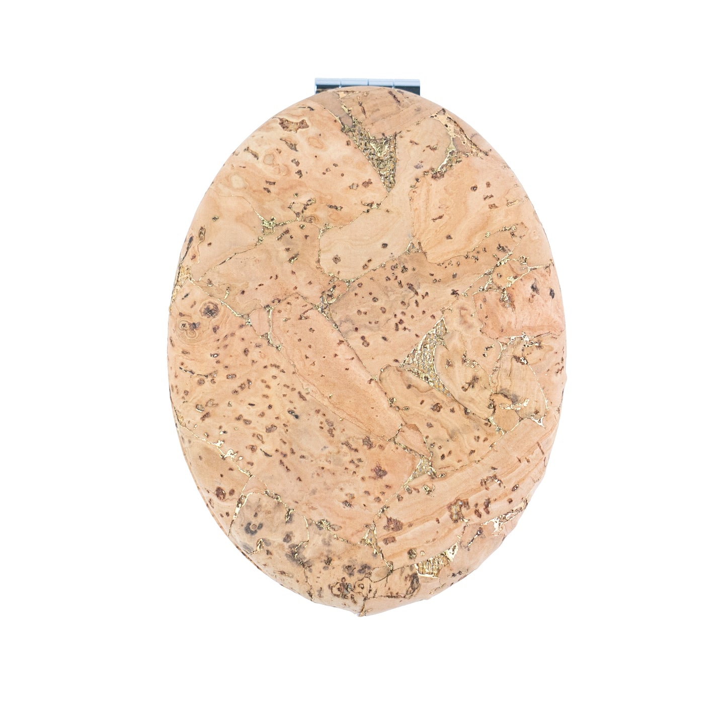 Oval Cork Compact Mirror – Double-Sided (12-Pack) L-1207-12