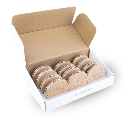 Round Cork Compact Mirror – Double-Sided (12-Pack) L-1208-12
