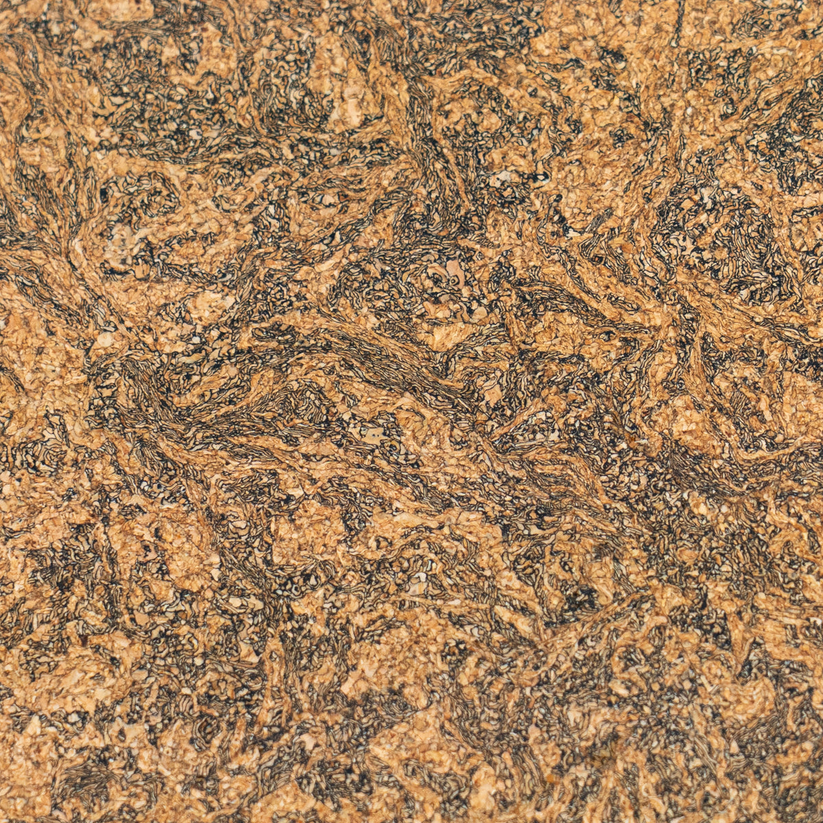 Brown Marble Natural Cork Fabric with PU Backing – COF-806
