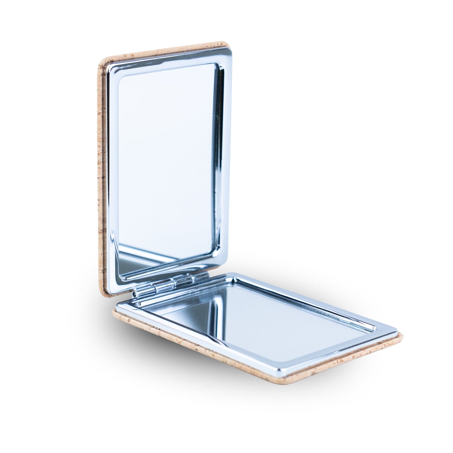 Rectangular Cork Compact Mirror – Double-Sided (12-Pack) L-1209-12