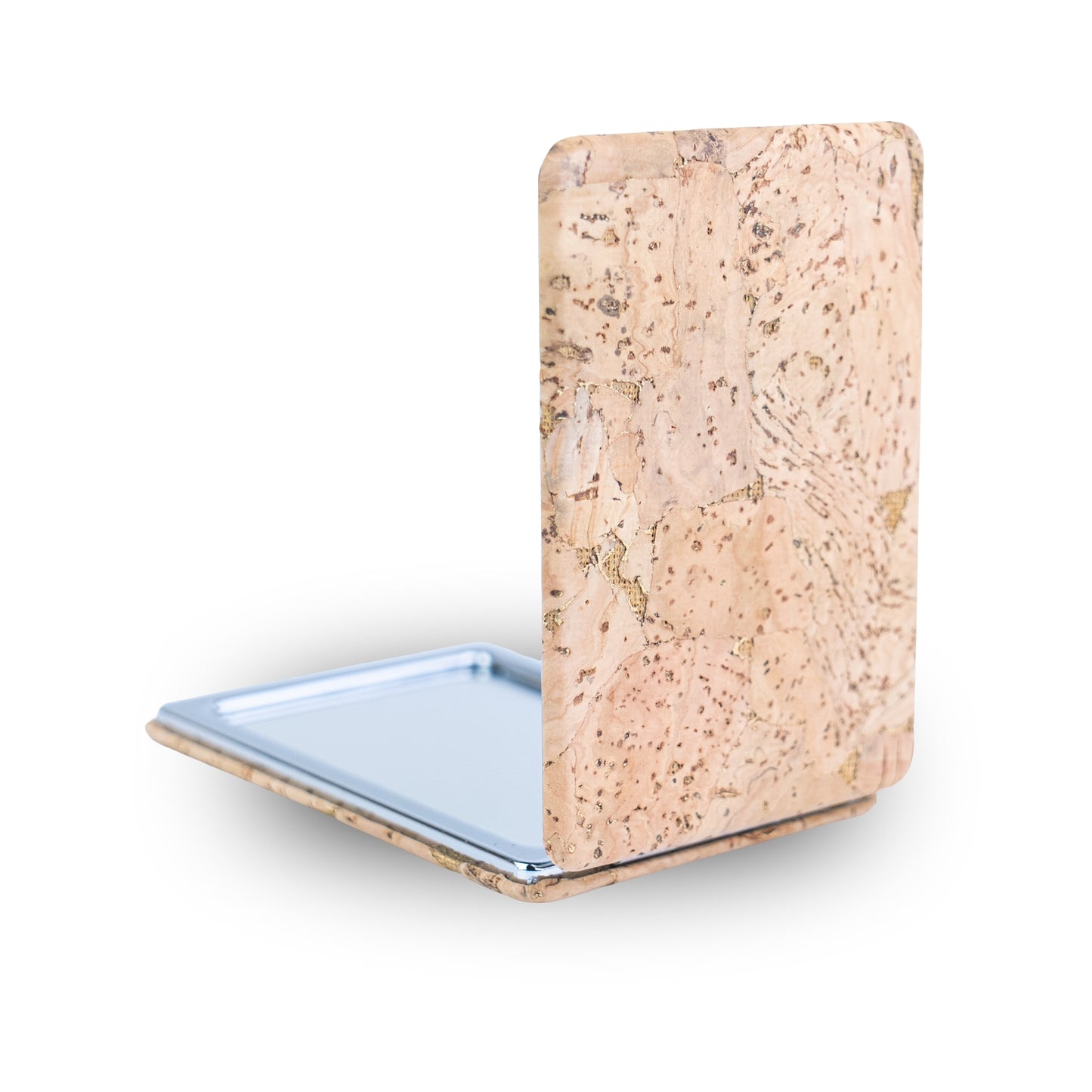 Rectangular Cork Compact Mirror – Double-Sided (12-Pack) L-1209-12