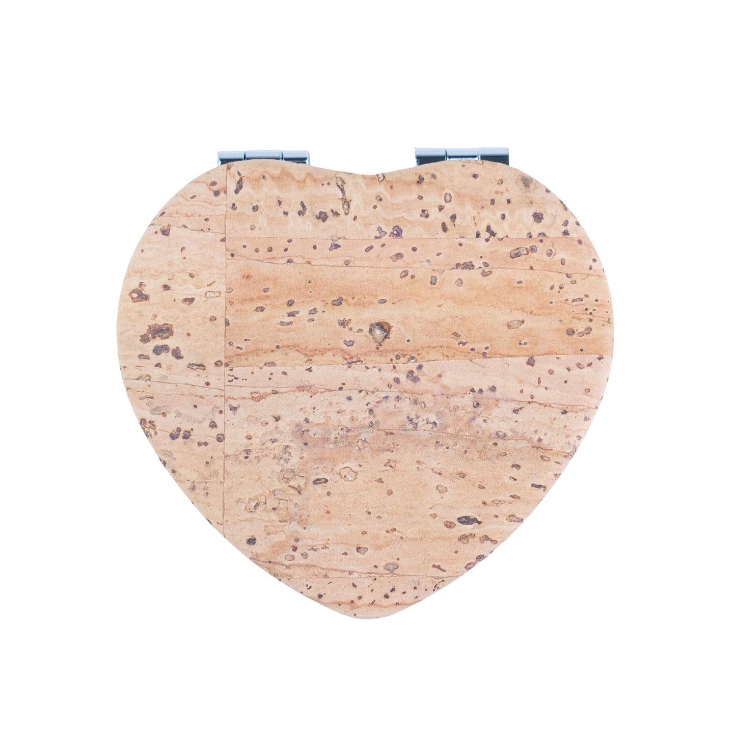 Heart-Shaped Cork Compact Mirror – Double-Sided (12-Pack) L-1210-12