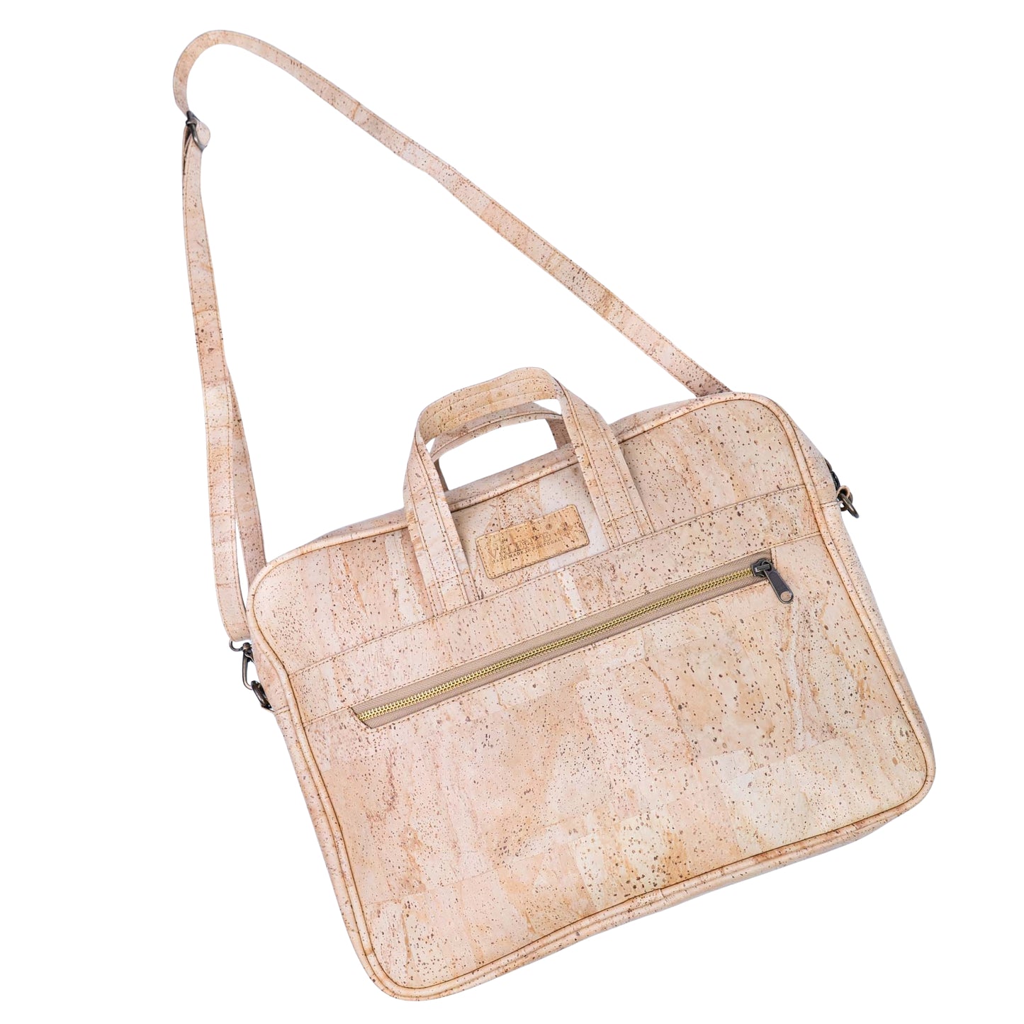 Cork Laptop Bag with Shoulder Strap - Vegan Leather Briefcase BAGP-262A