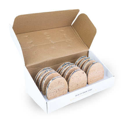Slim Oval Cork Compact Mirror – Double-Sided (12-Pack) L-1211-12