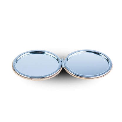 Slim Oval Cork Compact Mirror – Double-Sided (12-Pack) L-1211-12