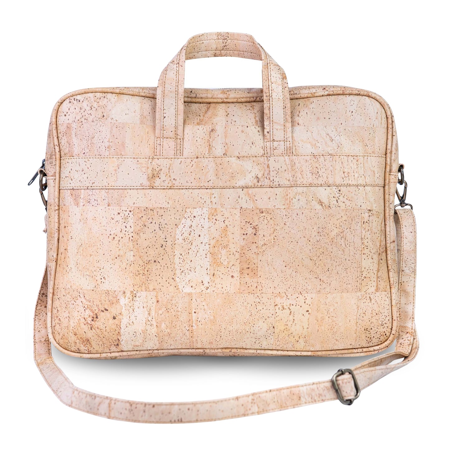 Cork Laptop Bag with Shoulder Strap - Vegan Leather Briefcase BAGP-262A