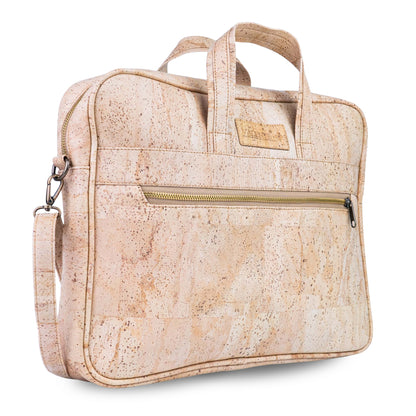 Cork Laptop Bag with Shoulder Strap - Vegan Leather Briefcase BAGP-262A