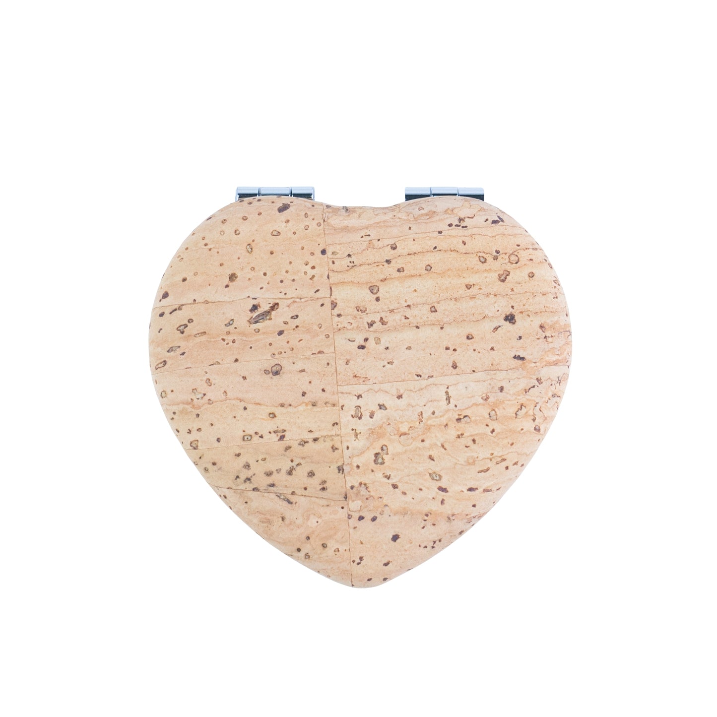 Thick Heart-Shaped Cork Compact Mirror – Double-Sided (12-Pack)L-1212-12