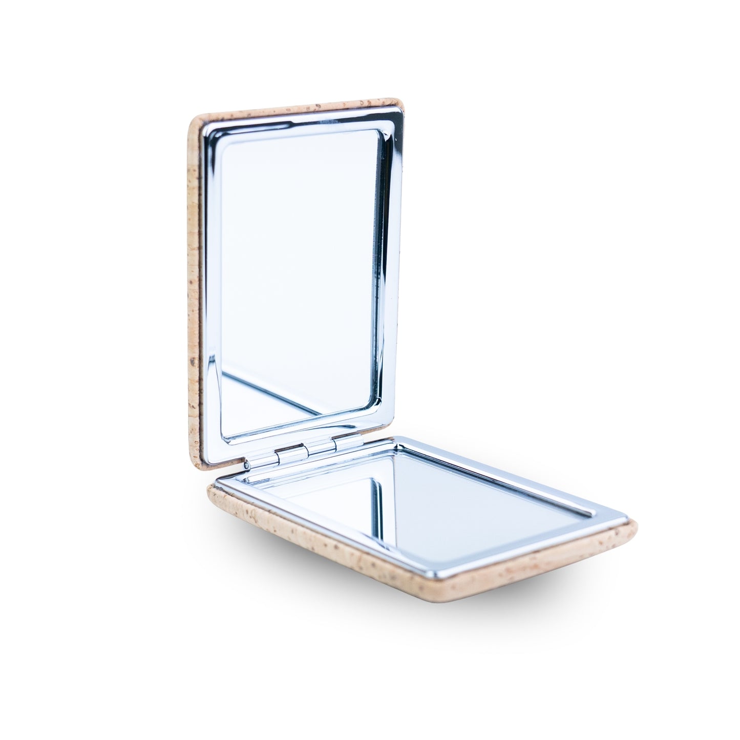 Thick Rectangular Cork Compact Mirror – Double-Sided (12-Pack) L-1213-12