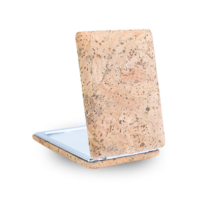 Thick Rectangular Cork Compact Mirror – Double-Sided (12-Pack) L-1213-12