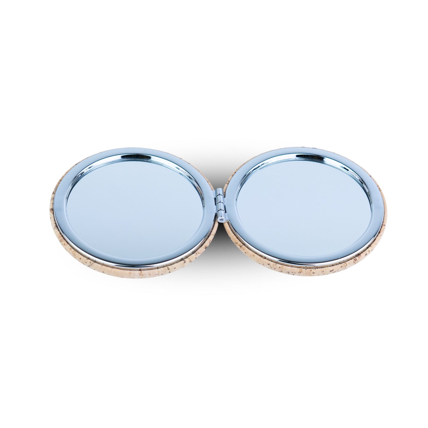 Thick Round Cork Compact Mirror – Double-Sided (12-Pack) L-1214-12