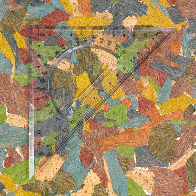 Colorful Mosaic Cork Fabric COF-621