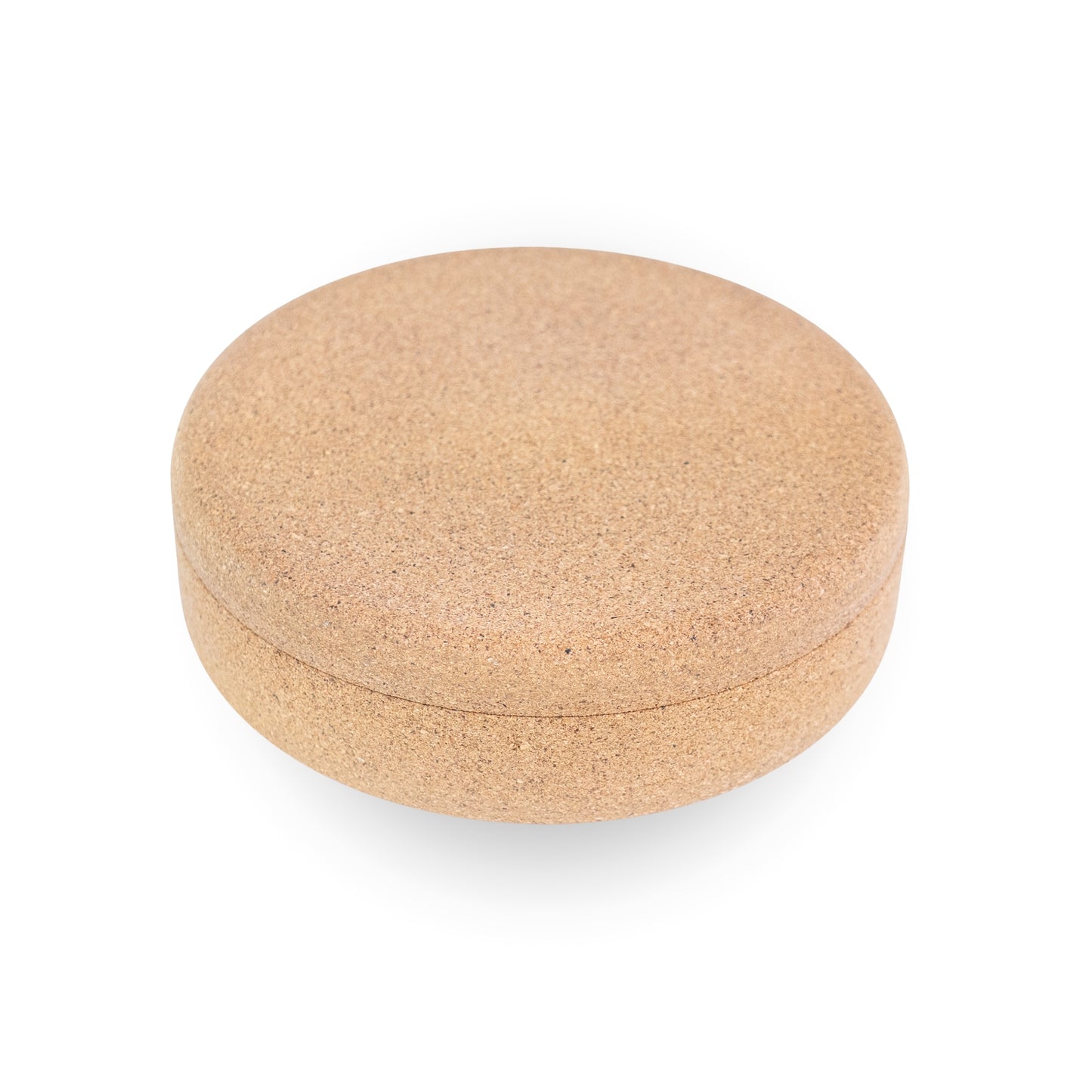 Round Cork Jewelry Storage Box with Lid L-1205