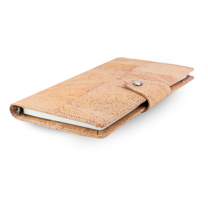 Natural Cork Organizer Notebook with Ring Binder & Card Slots – Vegan Journal L-1201