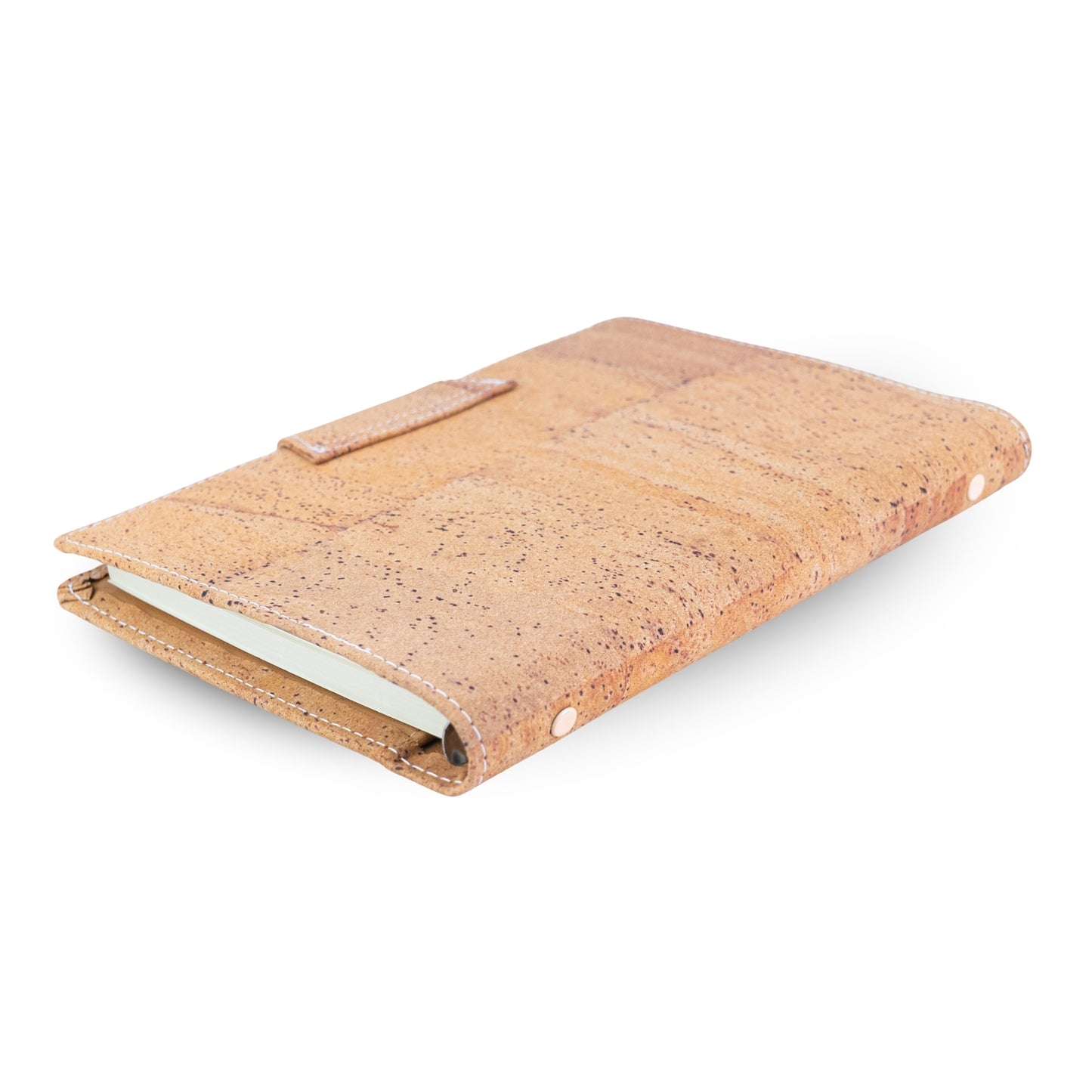 Natural Cork Organizer Notebook with Ring Binder & Card Slots – Vegan Journal L-1201